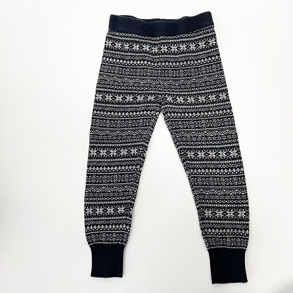JOE FRESH Toddler Kid GIRL Fair Fair Isle Knit Leggings Pants Cotton Sz 5